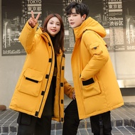 [Manufacturer Shop] Korean Workwear Down Jacket Couple Mid-Length Down Jacket 90 Down White Duck Dow