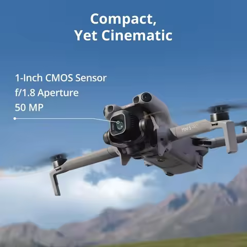 DJI Mini 5 Pro Drone+Intelligent Flight Battery Plus Bundle,4K Camera with 1" CMOS, Omnidirectional 