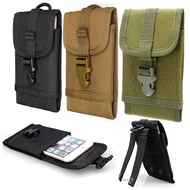 Universal Molle Army Tactical Cell Phone Smartphone Waist Pouch Bag Case Cover