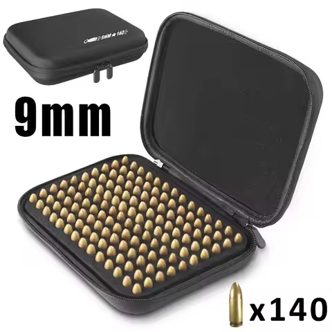 140 Rounds Tactical Ammo Bullet Bag Ammo Storage Case Portable Ammunition Case Ammo Pouch Holder for