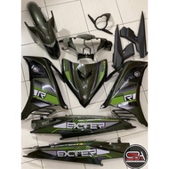 MALIBU COVERSET YAMAHA LC LC135 V2 EXCITER R ARMY GREEN BODYSET SIAP TANAM VELOZI WITH COVER METER E