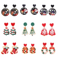 2022 Christmas Series Resin Acrylic Sheet Halloween Series Stud Earrings
