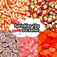 Fonfleurs 🇸🇬 10g Fake Fast Food Pizza Burger Cheese Patty French Fries Sprinkles Slime Nail Art Craf