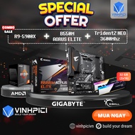 AMD COMBO Computer Set (R9 5900X + B550M AORUS ELITE + Trident Z NEO 3600MHz 32GB 16GBx2)