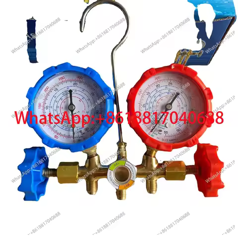 R32 410 22 134A Snow Refrigerant Meter Fluorine Meter Refrigeration Pressure Gauge