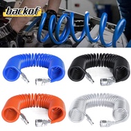 BACKOF PU Air Compressor Hose, With Connector PU Air Compressor Hose Tube, Scalable Spring Tool Flex