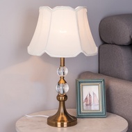 Nordic Crystal Switching Desk Lamp Modern Living Room Foyer Hotel Lighting Lamp Bedroom Bedside Tabl