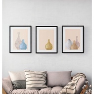 ( With Frame + Mount) A4, A3 Wooden Frame, Wall Decor, Fine Art, Wall Art, Painting