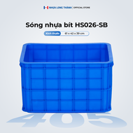 Sóng bít NHỰA LONG THÀNH HS026-SB khay nhựa chuyên dụng vận chuyển và bảo quản thực phẩm hàng hoá 61