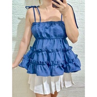 Sara Top layered ruffles