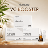 Viareline VC Booster Face Serum [3 Boxes Set] Whitening Vitamin C Essence Pore Minimizer & Hydrating