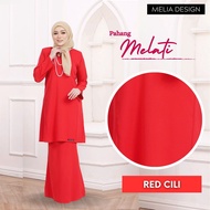 By Melia Design Baju Kurung Pesak Pahang Plain Murah Ironless Tak Payah Gosok Riau Moden Merdeka Rea