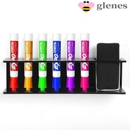 GLENES Whiteboard Marker and Eraser Holder, 6 Slot Household Marker Pens Holder, Multifunctional Wal