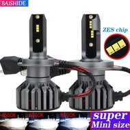 BAISHIDE H4 H7 Zes Chip Car Headlights H1 H3 H9 H11 9005 HB3 9006 HB4 9012 6000K 4500K 60W 8000LM