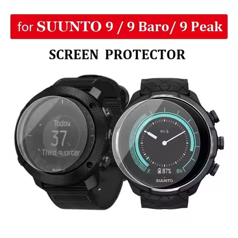 5PCS Smart Watch Screen Protector for Suunto 9 Peak Tempered Glass Anti-Scratch HD Clear Protective 