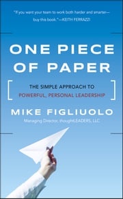 One Piece of Paper Mike Figliuolo