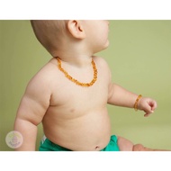Honey color necklace size 0-3 years old 34cm