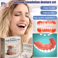 🔥READY STOCK 🔥【Comfortable Fit】Silicone Simulated Temporary Dentures / Fake Teeth Cover / Temporary 