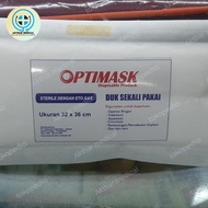 duk steril disposable merk optimask / duk steril lobang merk onemed