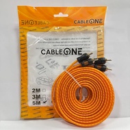 CableOne RCA Cable 0.5M - 5M Cable RCA Audio Cable One