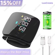 LuxCrests Big LCD Screen Rechargeable Blood Pressure Monitor Digital Wrist Style With Voice