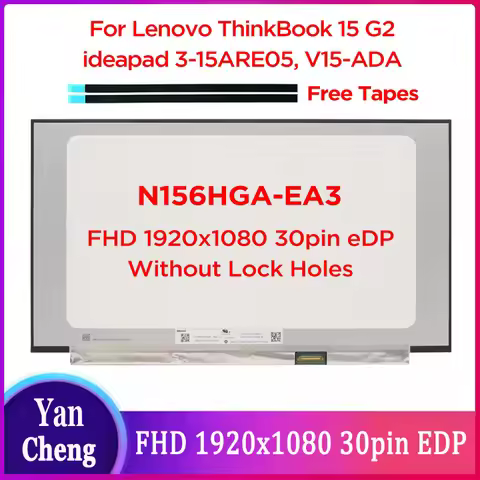 15.6 inch Slim Laptop LCD Screen N156HGA-EA3 C1 C2 C4 For Lenovo ideapad 3-15ARE05 3-15IML05 V15-ADA