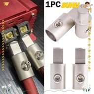 SUHU Car Speaker Wire Terminal, 1/0 Gauge To 0 Gauge Silver Car Audio Connector,  Pure Copper Power 