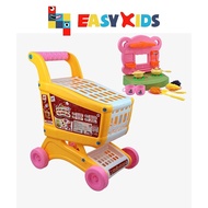 Cooking Toy Kitchen Trolley Supermarket Vietnamese Music Kitchen Random Color