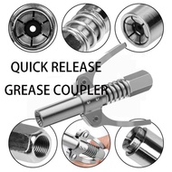 WULIYOU Grease Gun Coupler Oil Pump Quick Release Grease Tip Tool 10000 PSI NPTI/8 Car Syringe Lubricant Tip Repair Accessorie Lubricant