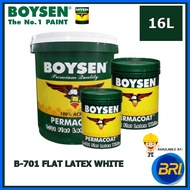 ◶ ∈ ▬ BOYSEN Flat Latex White B-701 16 liters