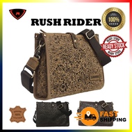 ORIGINAL RUSH RIDER GENUINE LEATHER SLING BAG CROSSBODY MEN WOMEN BEG LELAKI PEREMPUAN KULIT ASLI BR