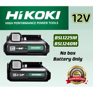 HIKOKI HITACHI ORIGINAL BATTERY 12V BSL1225M / BSL1240M
