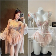 QC products Nightgown + high quality Guangzhou mesh robe CH54-2 D79
