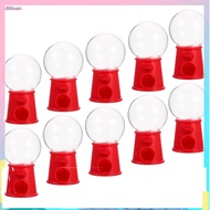 💥10pcs Gumball Machine Toys Mini Candy Dispenser untuk Anak Bright Color Reusable Plastik Candy Grab