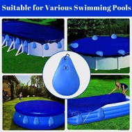 Peak PVC Pool Hanging Weight Bag Set for Backyard Pool Edge Use Carabiner Hook and Screw Cap Opening