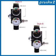 [Prasku2] Diving Cylinder Regulator with Gauge Heavy Duty Replacement Tool Parts Gas Tank for Outdoor Sports
