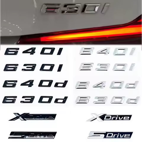 For BMW GT Series E63 E64 F06 F12 F13 G32 Black GT 630i 630d 640i 640d XDrive SDrive ABS Car Trunk L