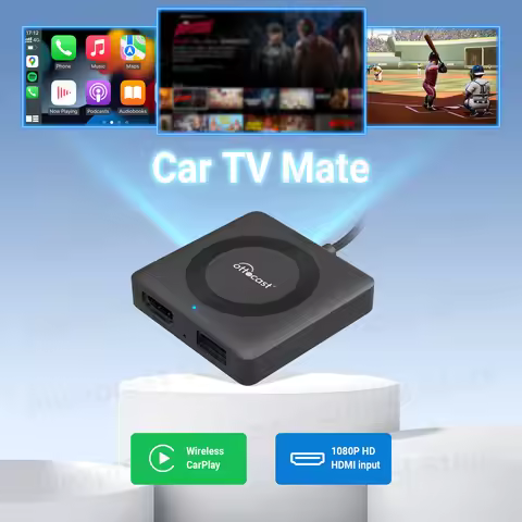 2024 Wireless CarPlay Adapter OTTOCAST Car TV Mate C3 Multimedia Adapter Video Converter for HDMI fo