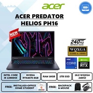 Laptop Acer predator helios ph16 rtx4070 8gb Core i9 13900hx Ram 16gb
