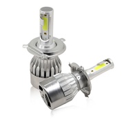 Car led headlights H4 H7 H11 9005 9006 7600LM C6 72W LED Car Headlight Hi / Lo Beam Light Bulbs colo