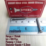 (1 box) Wood Screws 1 x 6 Length 2.5 cm / Wood Screw 1" x 6 Superior Quality