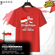 DarjoClothing - T-shirts 17 August 2025 Happy 3 Men's Women's Red and White 17 August Indonesia Shir