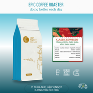 Cà phê Classic Espresso blend Arabica Cầu Đất và Arabica Ethiopia rang mộc nguyên chất 100% pha Espr