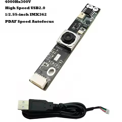 4K 12MP HD IMX362 PDAF Speed USB2.0 Camera Module Autofocus With Digital Microphone UVC-compliant, P