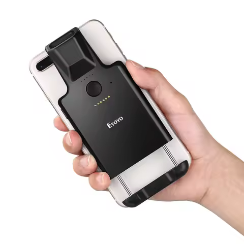 Eyoyo 2D Back Clip Bluetooth Barcode Scanner Portable Barcode Reader Data Matrix 1D 2D QR Bar Code S