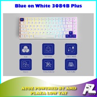 Blue on White 3084B Plus KEYBOARD, AKKO WHITE &amp; BLUE 3084B PLUS MULTI-MODE, HOT SWAPPABLE, JELLY PURPLE, AKKO JELLY PINK