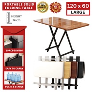 PORTABLE SOLID FOLDING TABLE -120*60CM