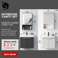 SG Stocks 50CM. Bathroom Basin Vanity Set Bathroom Cabinet / Basin Cabinet with Mirror Cabinet