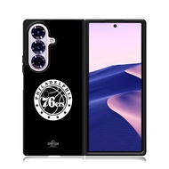 Case Casing Samsung Z Fold 7 6 5 4 3 Z Flip 7 6 5 4 3 5G Phone Philadelphia 76ers Black
