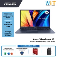 ASUS VIVOBOOK 15 A1502Z-ABQ668WS / Intel Core i3-1220P / 4GB-20GB RAM / 512GB SSD / 15.6" FHD / W11 / Ms office /2 YRS